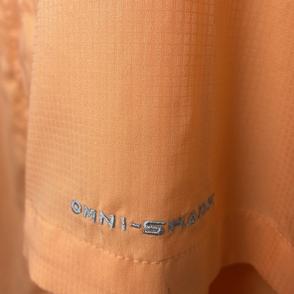 EUC Columbia Men’s PFG Tamiami ll Short/Sleeve In Coral Orange Peach Size XXL - Picture 5 of 7